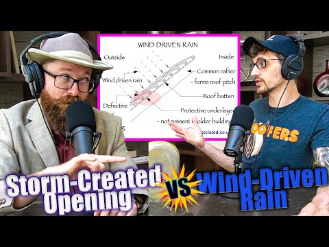 STORM CREATED OPENING vs. WIND-DRIVEN RAIN!!!
