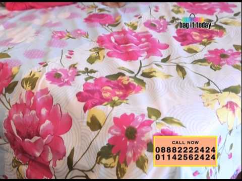 Flower Printed Cotton Bed Sheet