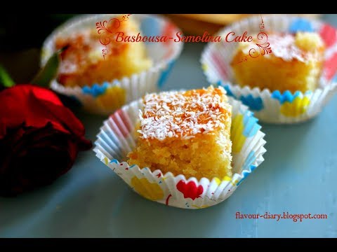 Basbousa Cake | Middle Eastern Sweet Cake | Party Food | Flavour Diary