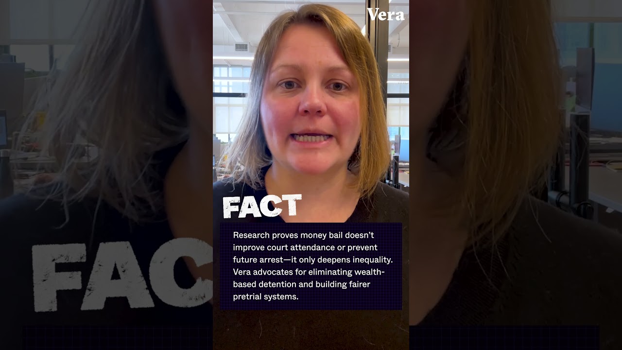 FACT:Research proves money bail doesn’t improve court attendance or prevent future arrest
