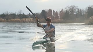 Begutachtung der Austragungsorte für Kanu- und Ruderwettbewerbe bei internationalem Besuch