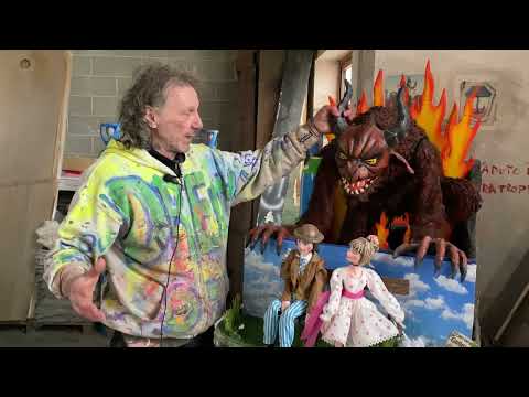 Carnevale di Viareggio 2023 - Carro di 2° cat.dei fratelli Breschi - Lavori di costruzione