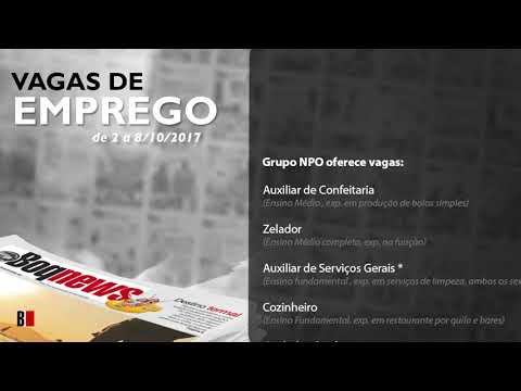 Vagas de emprego de 2 a 8/10