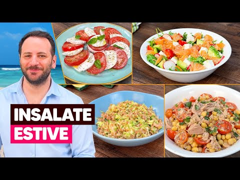 4 insalate estive SFIZIOSE e FRESCHISSIME pronte in 10 minuti! ๐ฅโ๐โ