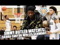 JIMMY BUTLER Watches Sierra Canyon WIN CHAMPIONSHIP!! | Les Schwab Chip vs USchool