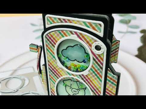 Use Vintage Camera Die Cut to DIY a Special Mini Album