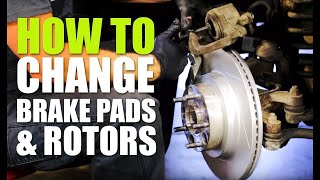 How to replace front brake pads and rotors 2006 Kia Sedona