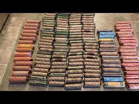 Tiny silver Dime hoard found in customer wrapped coins while coin roll hunting.