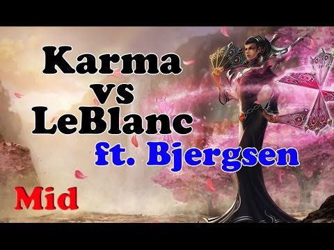 Bjergsen - Karma vs LeBlanc (GoldenGlue) - Mid - Challenger I