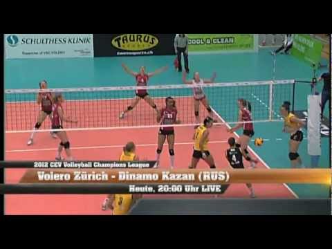 Volleyball LIVE: CEV Champions League Volero Zürich - Dynamo Kazan heute um 20 Uhr im SSF