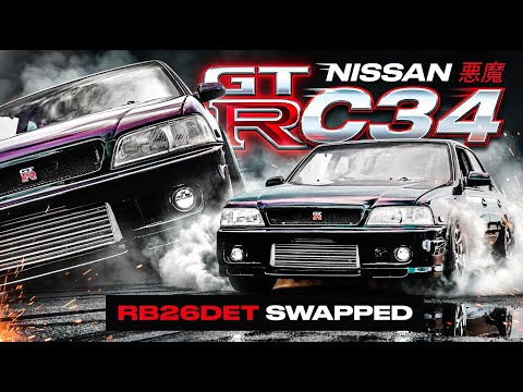 RB26DET Swap Nissan Laurel C34 | DEVIL C34 🔥 #gtr #drivesrilanka #jdm