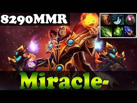 Dota 2 - Miracle- TOP 1 MMR IN THE WORLD 8290MMR Plays Invoker vol 29 - Ranked Match Gameplay