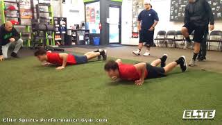 Explosive Push Up Sprints