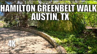 Walking Hamilton Greenbelt | LAKEWAY, TX 4K Nature Trail Walk with Deer Sighting (1 Hour Loop)