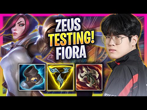ZEUS TESTING FIORA TOP IN EUW SOLOQ! - T1 Zeus Plays Fiora TOP vs Warwick! | Bootcamp 2024