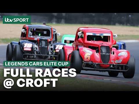 FULL RACES: Legends Cars Elite Cup | Round 9 - Heat 1, 2 & Final @ Croft 2025 | ITV Sport