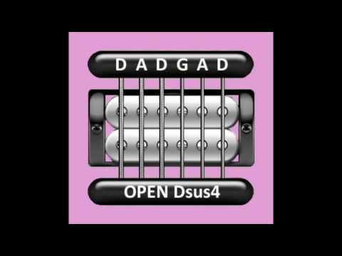 Perfect Guitar Tuner (Open Dsus4 = D A D G A D)