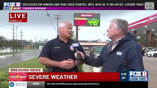 Slidell Police Chief Tommy Williams talks about flooding and storm damage in Slidell
