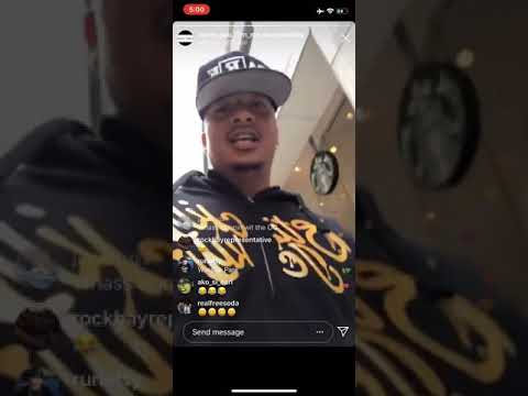 NUMP ON IG LIVE mobbin on a bike slidin to see RUBY IBARRA