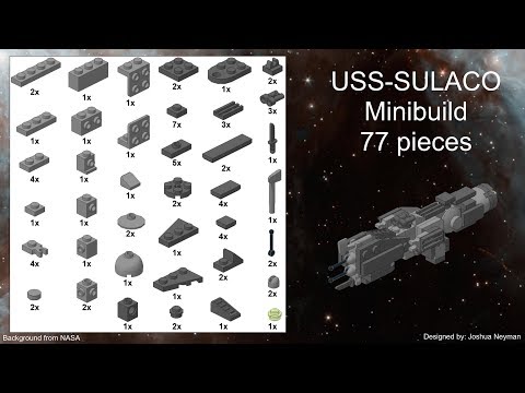 LEGO Mini build. ALIENS Ship. USS Sulaco. Conestoga Class.