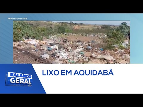 População reclama de lixo espalhado pelas ruas do município de Aquidabã   Balanço Geral
