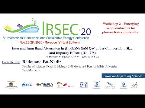 278 - Inter and Intra Band Absorption in (In,Ga)N/GaN QW under Composition, Size, & Impurity Effects