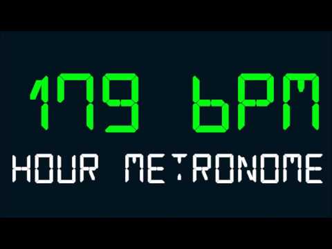 179 BPM (Beats Per Minute) Hour Metronome
