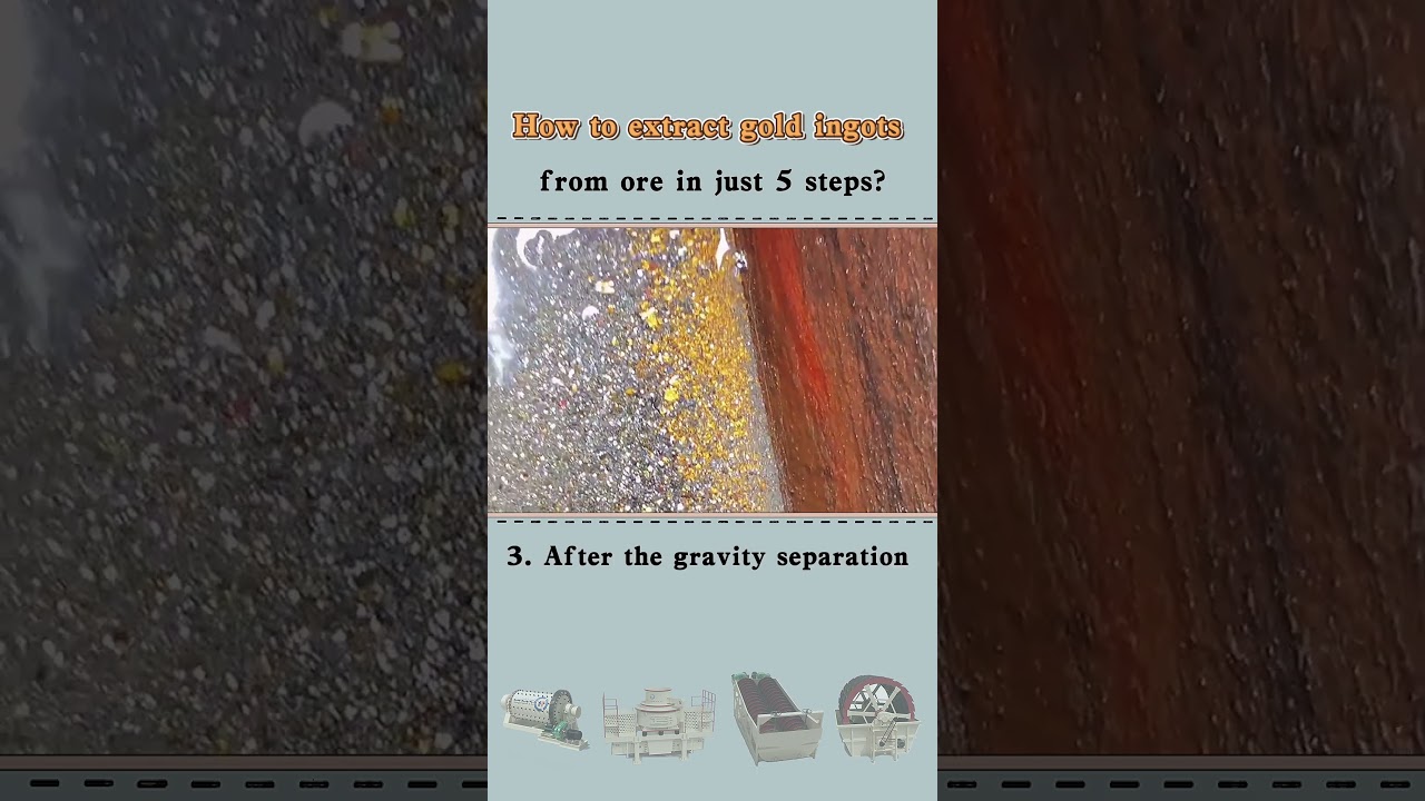 How to extract gold ingots from ore in just 5 steps?