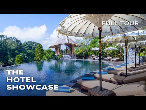 THE KAYON VALLEY RESORT | LUXURY JUNGLE HOTEL VIEWS in UBUD BALI (full tour) 4K