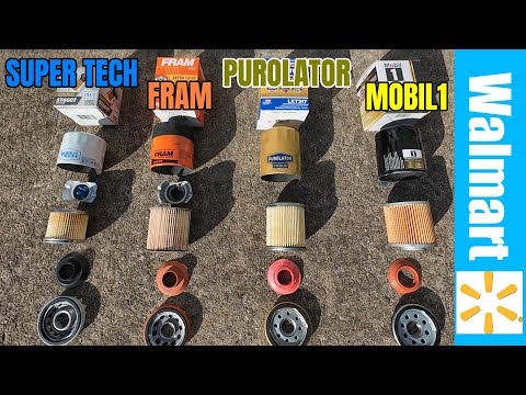 Choosing the best oil filter at Walmart | Super Tech vs Fram vs Purolator 20k vs Mobil1