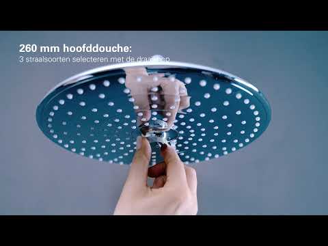 Grohe Euphoria 260 douchesysteem met Cooltouch thermostaatkraan - Chroom