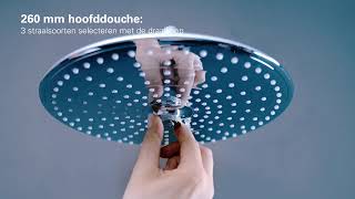 Grohe Euphoria 260 douchesysteem met Cooltouch thermostaatkraan - Chroom