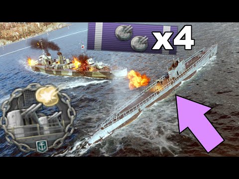 SUBMARINE close quarters expert - using the massive firepower of it's secondary =)