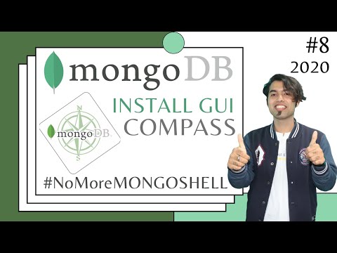  8 Install MongoDB GUI Compass in Hindi in 2020