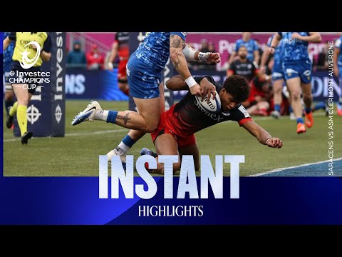 Saracens Run RIOT | Saracens v ASM Clermont Auvergne | Investec Champions Cup Instant Highlights