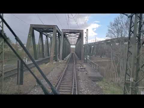 Führerstandmitfahrt. Regensburg Ost - Gemünden Teil 3. Zugfahrt - Umleitung über Ansbach. Cabview.