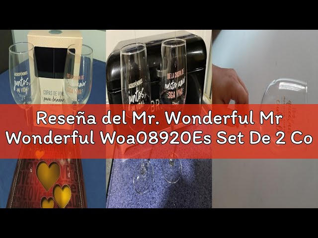 Vídeo relacionado con Set de dos jarras de cerveza para tomarse la vida fresquita y con bien de espumita, Multicolor - Mr. Wonderful (WOA11738ES), 430ml.