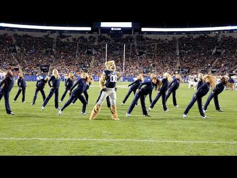 Cosmo the Cougar & the Cougarettes Dance - BYU Vs Boise St 2017