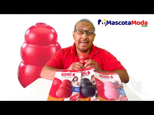 Vídeo relacionado con KONG Classic Juguete para Perros Rellenable - para Jugar y Masticar - Se Puede Rellenar con Snacks y Premios - Hecho de Caucho Natural Duradero - para Perros Pequeños
