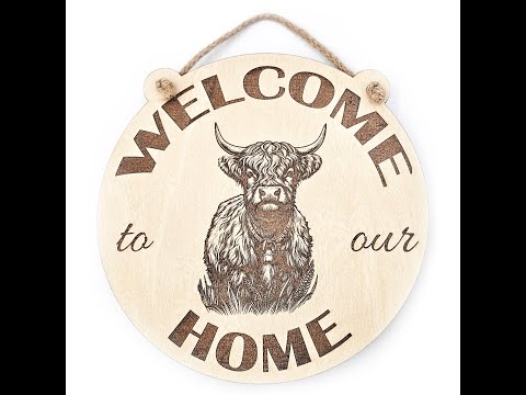 Welcome To Our Home Highland Cow