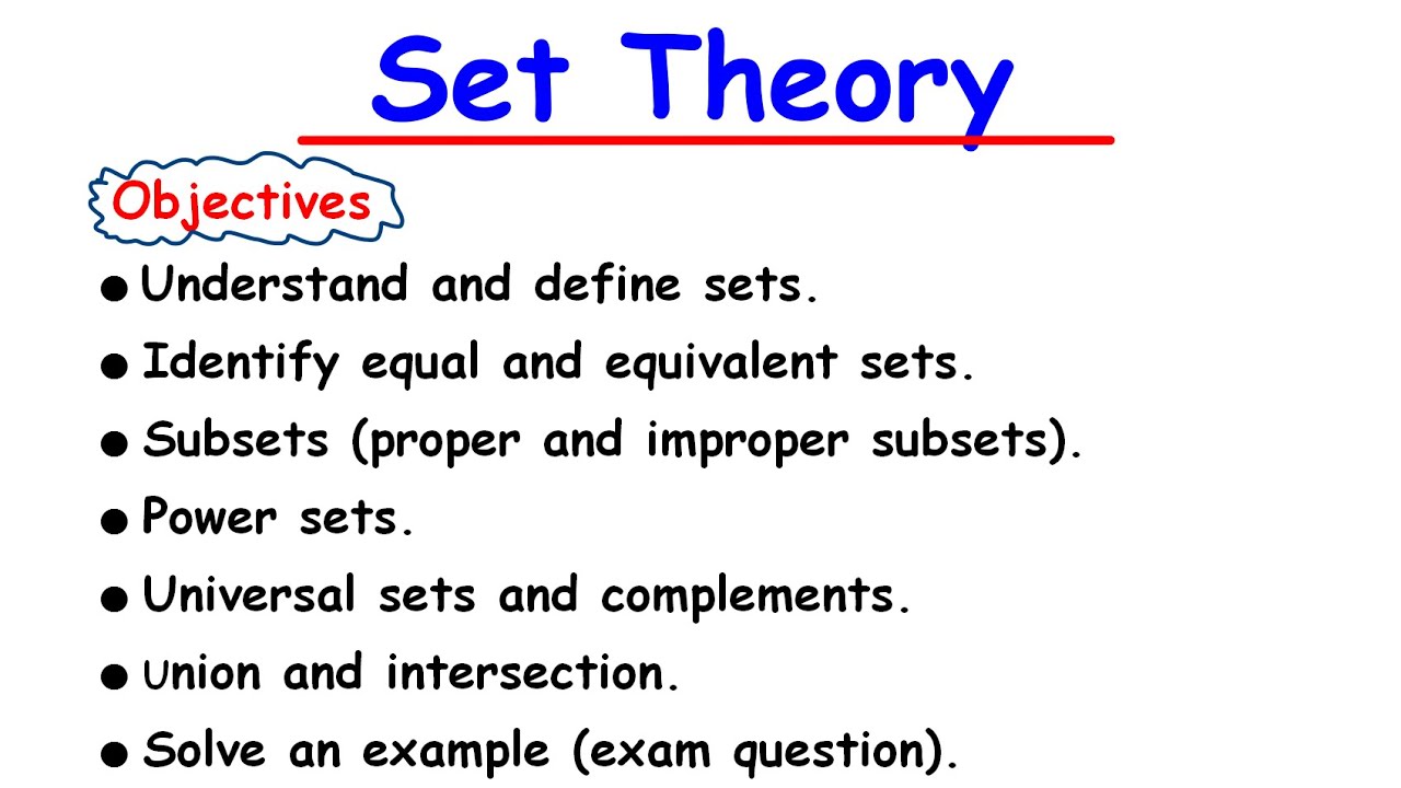 Set Theory Simplified