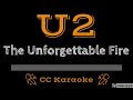 U2 • The Unforgettable Fire (CC) [Karaoke Instrumental Lyrics]