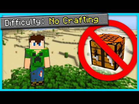 Ezio18rip - Beating Minecraft Without Crafting Anything (Hindi) "No Crafting Table Challenge Speedrun"