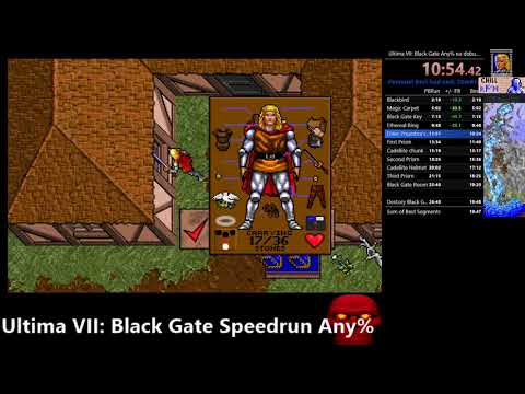 Ultima VII: The Black Gate speedrun good ending (25m45s any% no debug room)