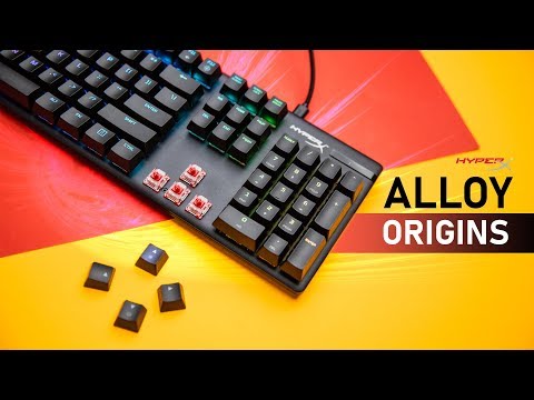 HyperX Alloy Origins PBT HX Blue - mechaninė žaidimų klaviatūra video