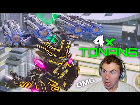 4x Tonans UE Ao Ming Is TOO MUCH... 1 Shot Kill vs Any Titan In The Game | War Robots
