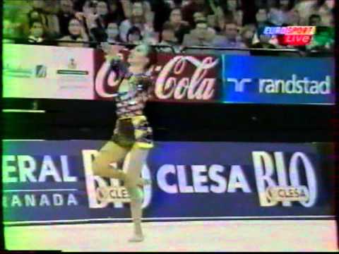 Elizabeth PAISIEVA (BUL) rope - 2002 Europeans Granada Team Q