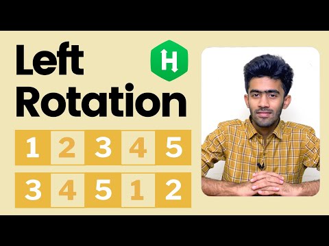 Left Rotation Arrayvector Hackerrank Problem Solving Tamil Code Io