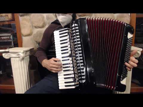 5160 - Like New Black Castiglione Piano Accordion LMMH 41 120 $1999