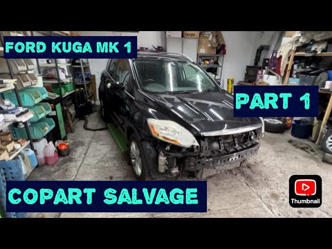 Ford Kuga 2012 MK 1 Salvage Rebuild Copart Cat S Part 1
